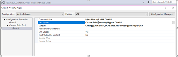 configuring visual studio to use isocpp with OpenSplice DDS